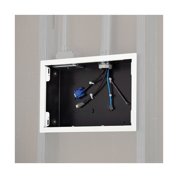 Chief Chief Proximity In-Wall Storage Box with Flange - White - 10 lb Load Capacity PAC525FW - main